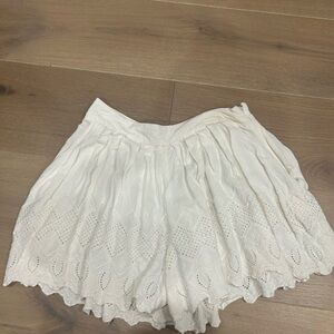 Free People White Lace Skorts